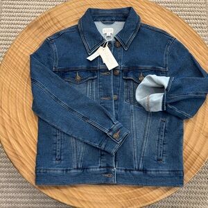 Z Supply Indigo Blue Denim Trucker Jacket